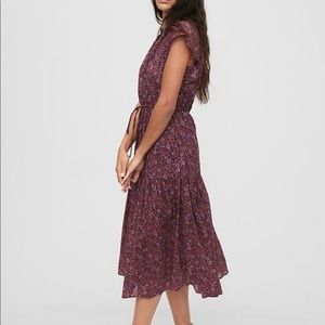 Flutter Sleeve Midi Dress